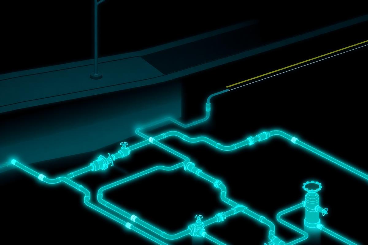 Isometric illustration for episode 01: The Water System We Can't See